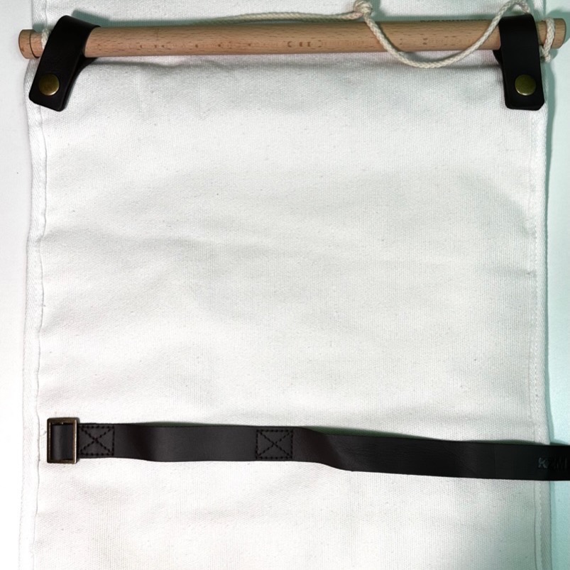 KZM 風格廚具置物袋 雪白 掛物袋 吊掛 捲捆式-細節圖2