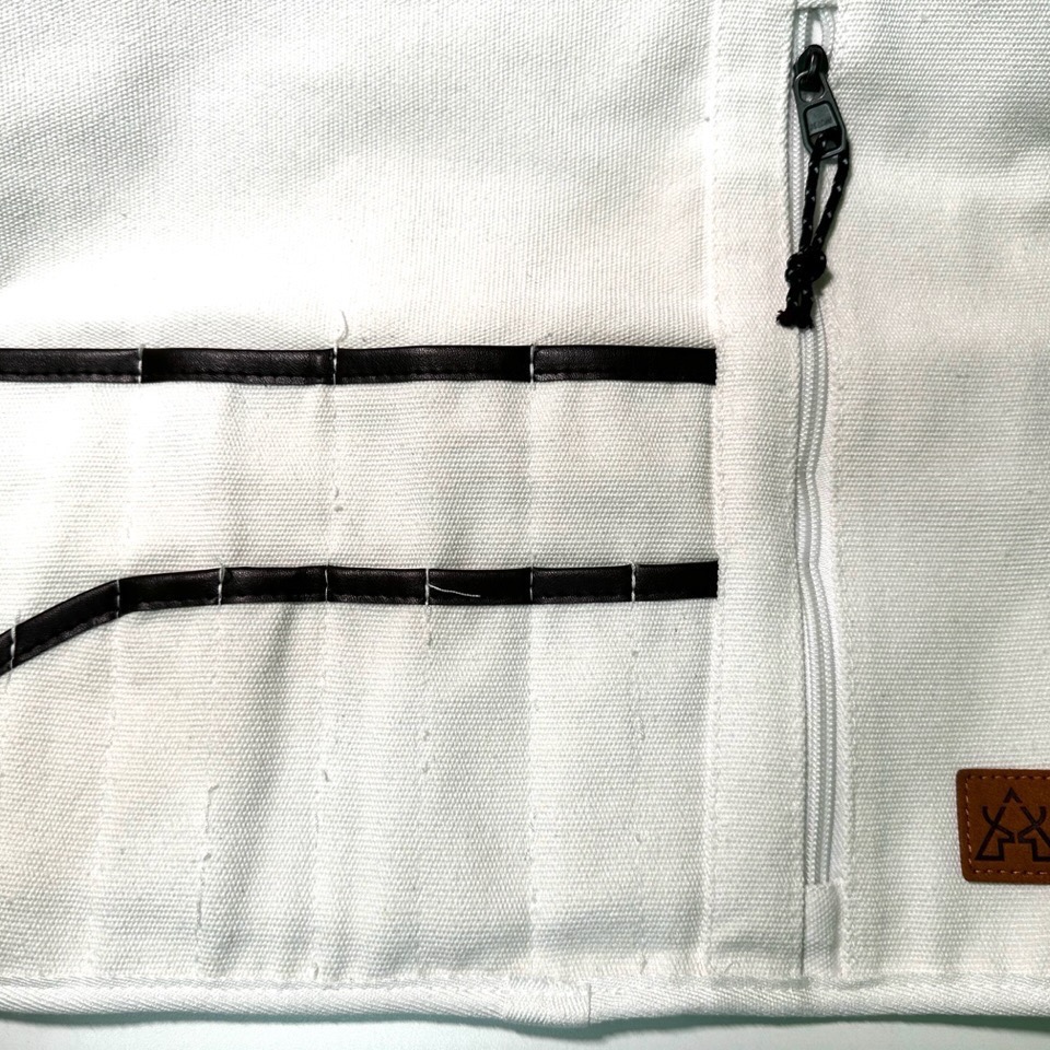 KZM 風格廚具置物袋 雪白 掛物袋 吊掛 捲捆式-細節圖4