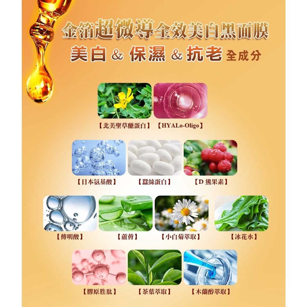 Sesedior 希希娣兒-金箔超微導全效黑面膜(20/60/100片)【盒裝】-細節圖8