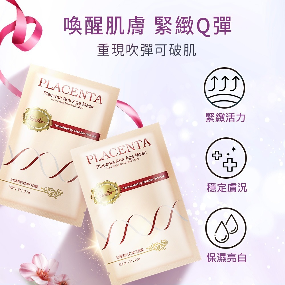 【Sesedior x DR.Luo】專業進化級金箔端粒酶抗老煥膚50入組(端粒酶面膜10片+煥采20片+胎盤素20片)-細節圖9