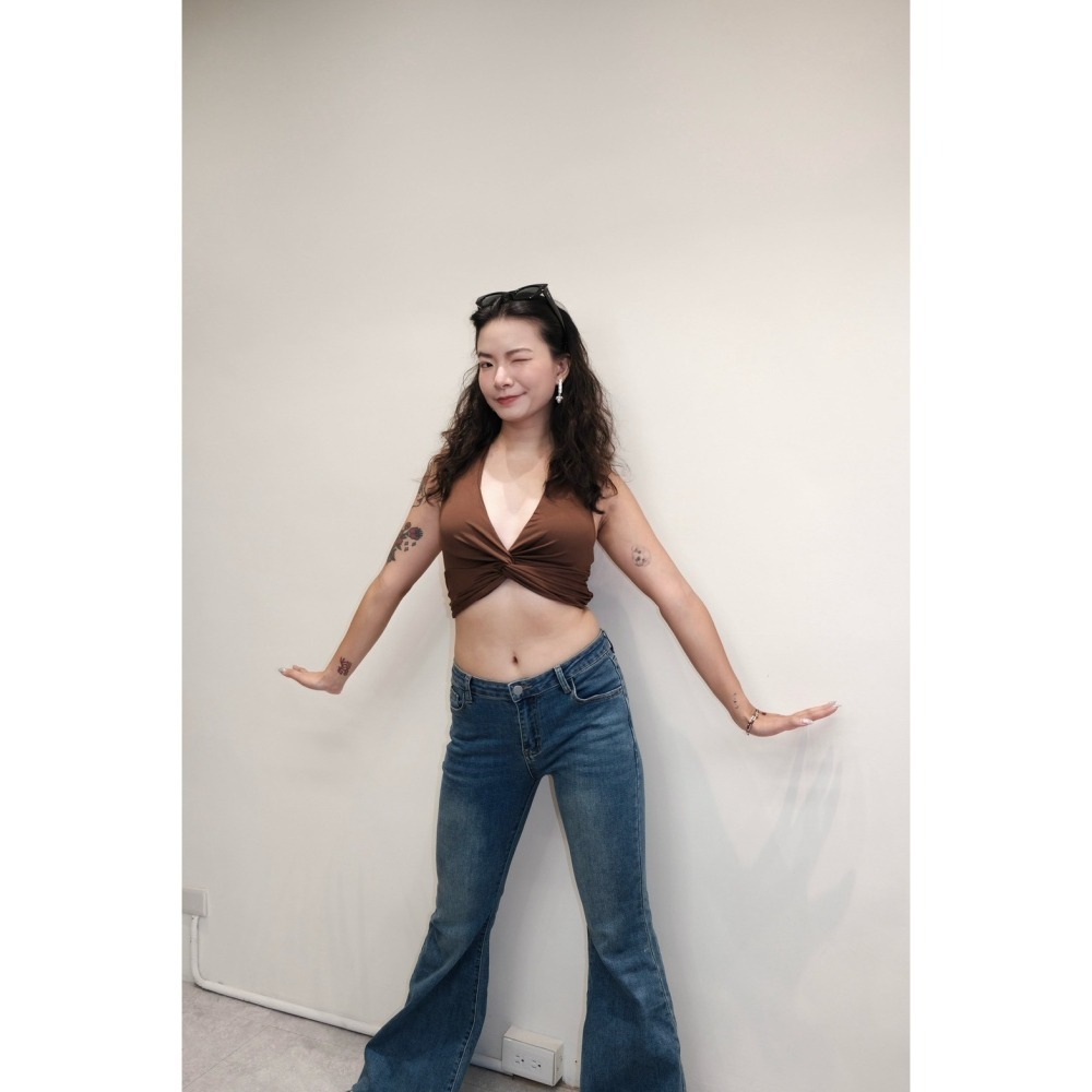 3色 美式圓環綁帶背心-細節圖9