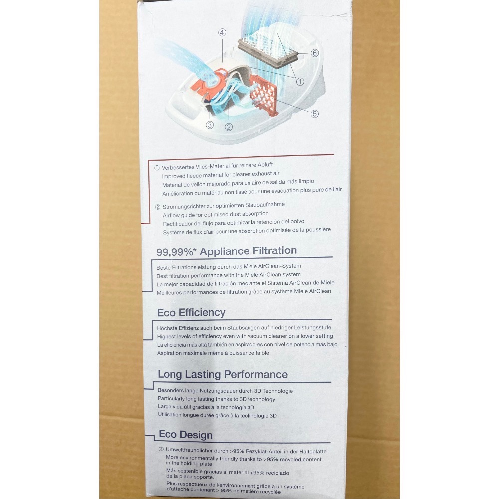 新包裝 德國 MielE HyClean 3D (FJM)真空集塵袋/SF-HA 50 空氣清淨濾網(非台灣公司貨)-細節圖5