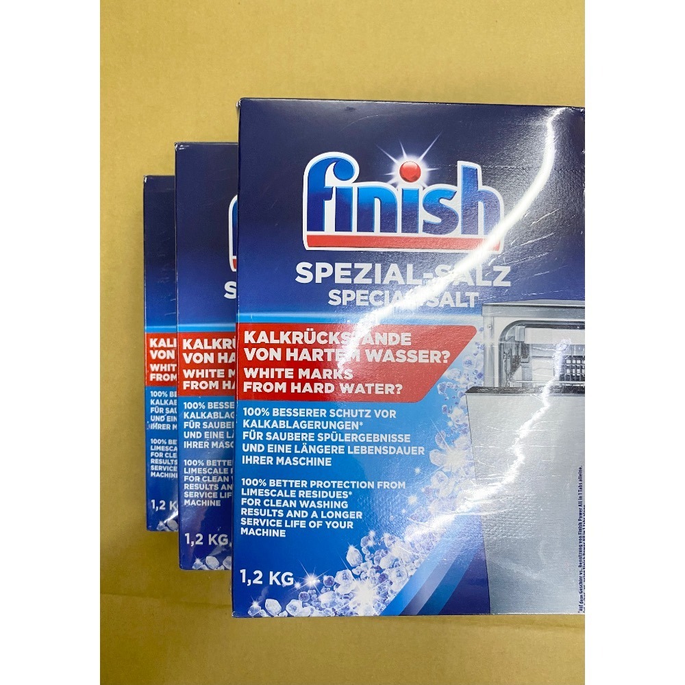 ＊滿額免運＊～德國 FiNiSh 洗碗機 專用 軟化鹽1.2kg (非台灣 亮碟公司貨) )超取區限定3盒內-規格圖2