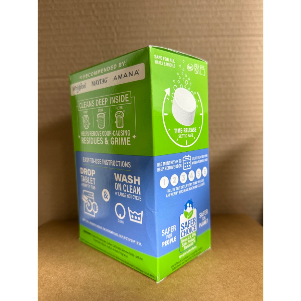 ＊請先看商品內文＊ 原裝正品Whirlpool Affresh 洗衣槽清洗錠 洗衣機清潔 (易碎)(非台灣公司貨)-細節圖2