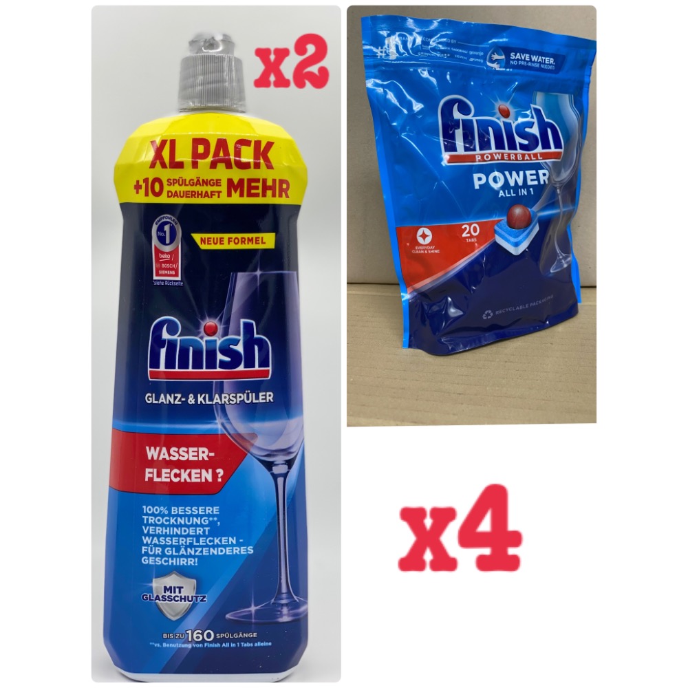 原裝真品德國 FiNiSh all in 1 洗碗機洗碗錠 超取組合(非 亮碟公司貨-細節圖3