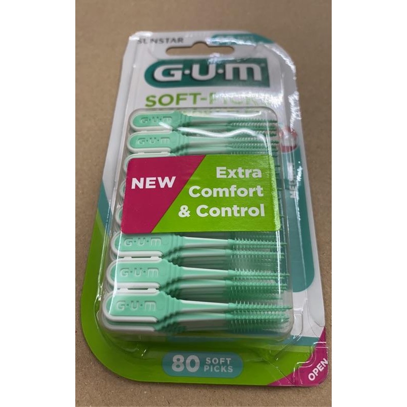 原裝輸入德國購回 SunSTAR GUM SOFT-PICKS 軟式牙間清潔棒 80支裝（非台灣 GUM 公司貨  ）-細節圖3