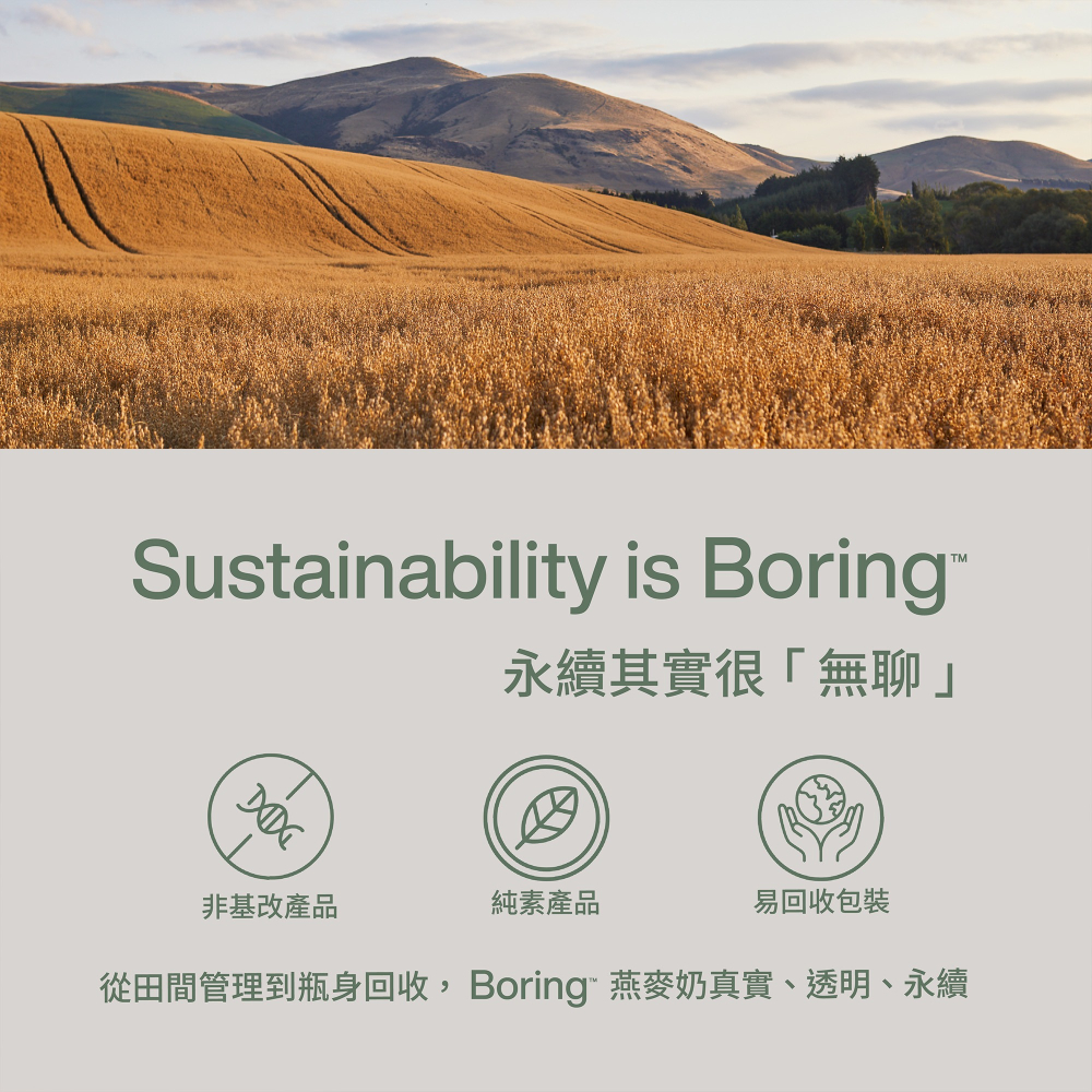 紐西蘭 Boring 燕麥奶-1公升-細節圖5