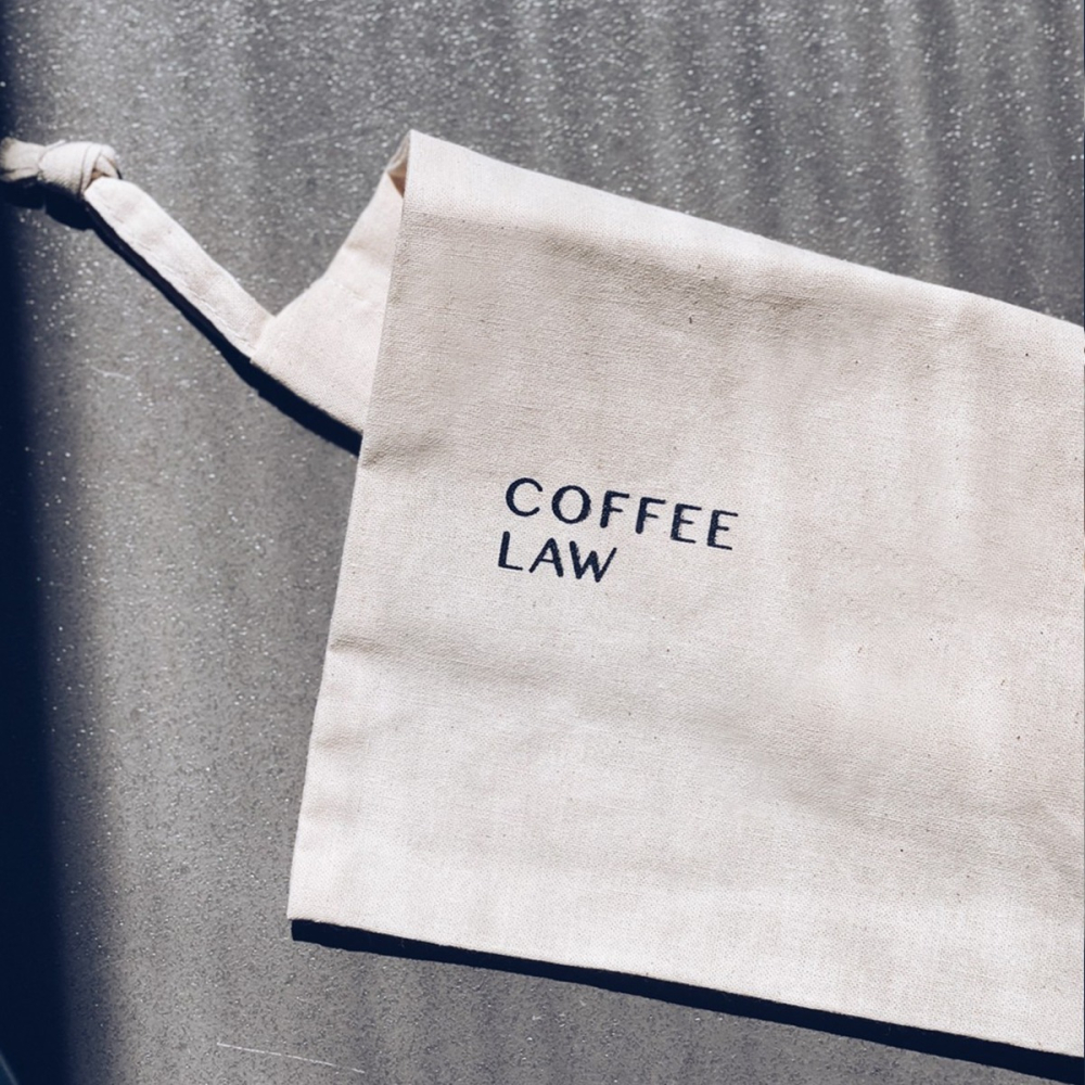 COFFEE LAW 棉布束口袋-細節圖2