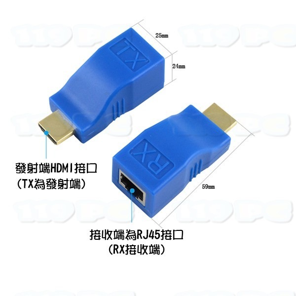 HDMI轉RJ45 延長器 單網線30米 高清網路 4K訊號 放大傳輸器-細節圖2