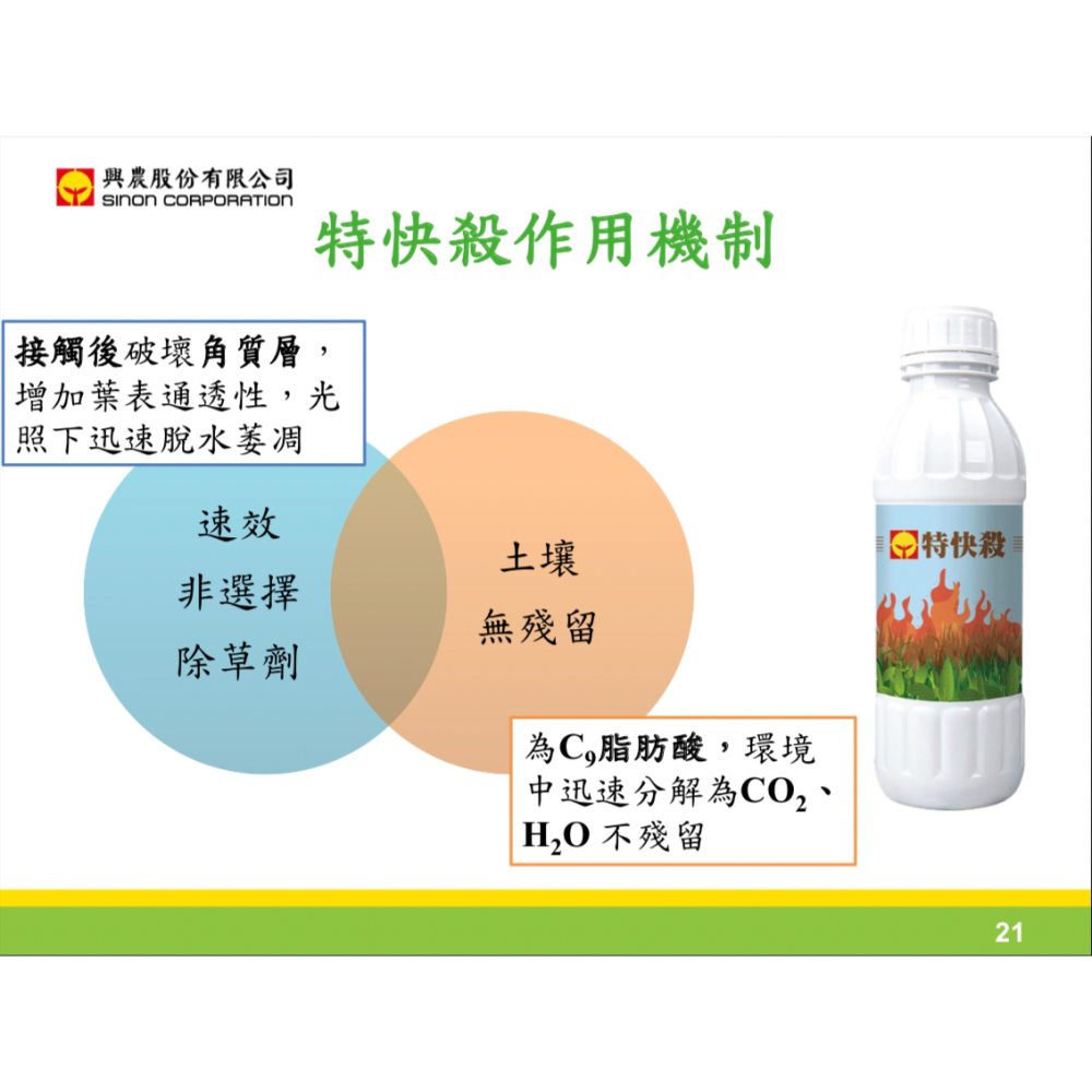 [意足] (買3送1) 興農 特快殺 1L 接觸型 非選擇性 殺草劑 除藻劑 無毒 安全 效果好-細節圖2