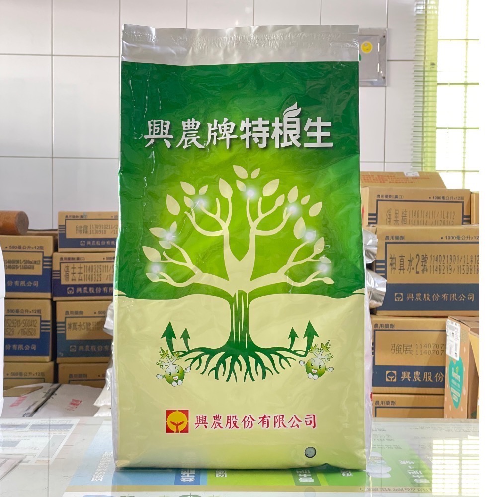 [意足] (苗栽存活專家) 興農 特根生 5kg 開根粉 木黴菌製程 增加肥料吸收 根系生長 抗逆境 介質混拌-規格圖1