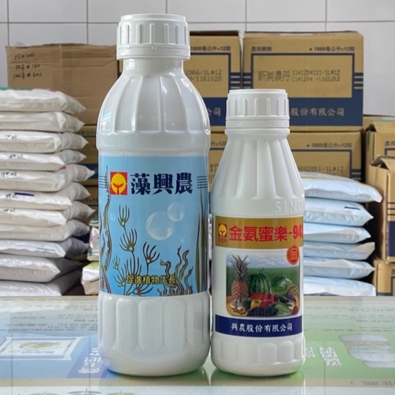 [意足] (5月組合特惠) 興農 藻興農 1L + 氨蜜樂942 500ml 植物生長激素 氨基酸液肥 吸收更快速-細節圖2