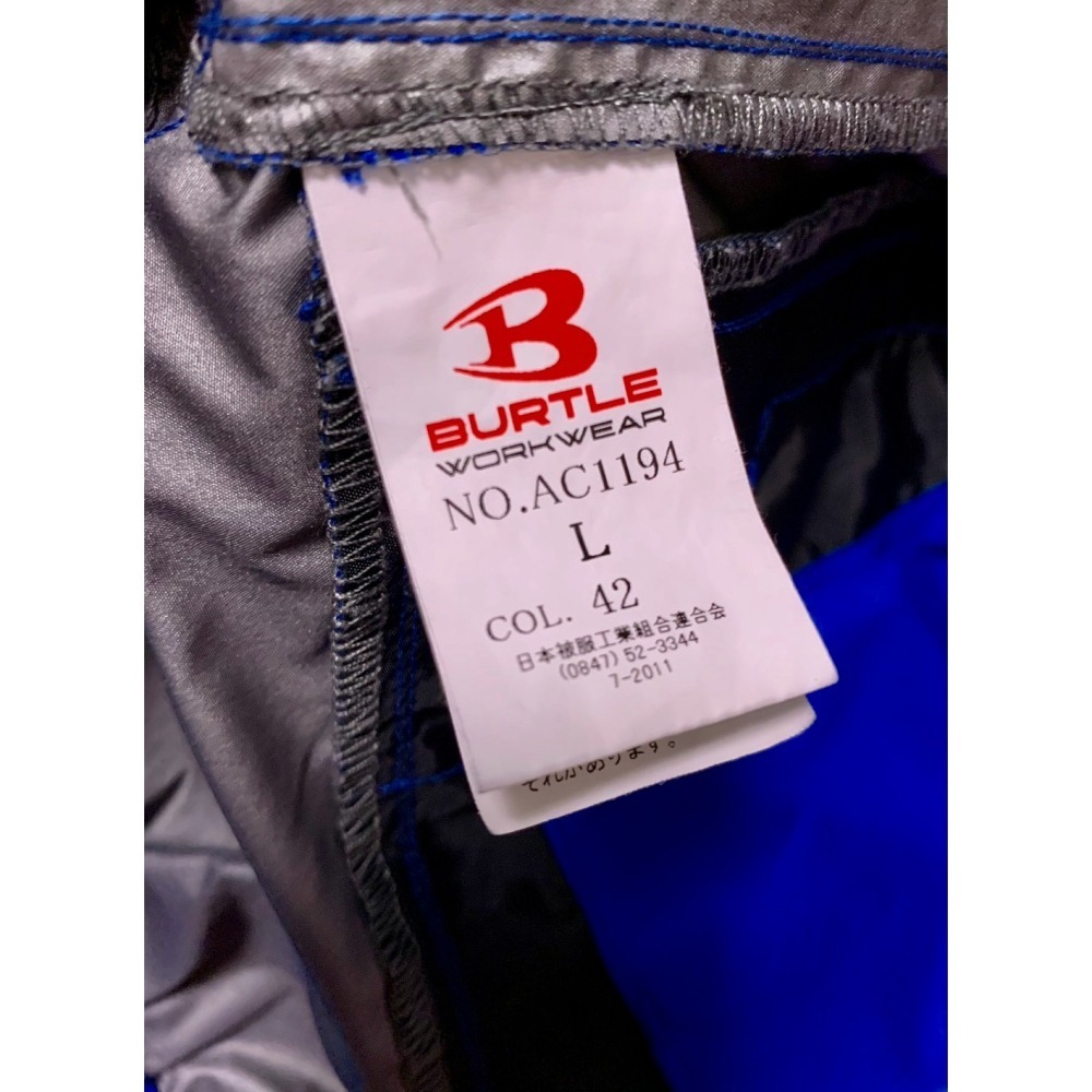 【出售】2026 BURTLE AC1194 後腰開孔空調服 背心 L號｜近全新-細節圖7