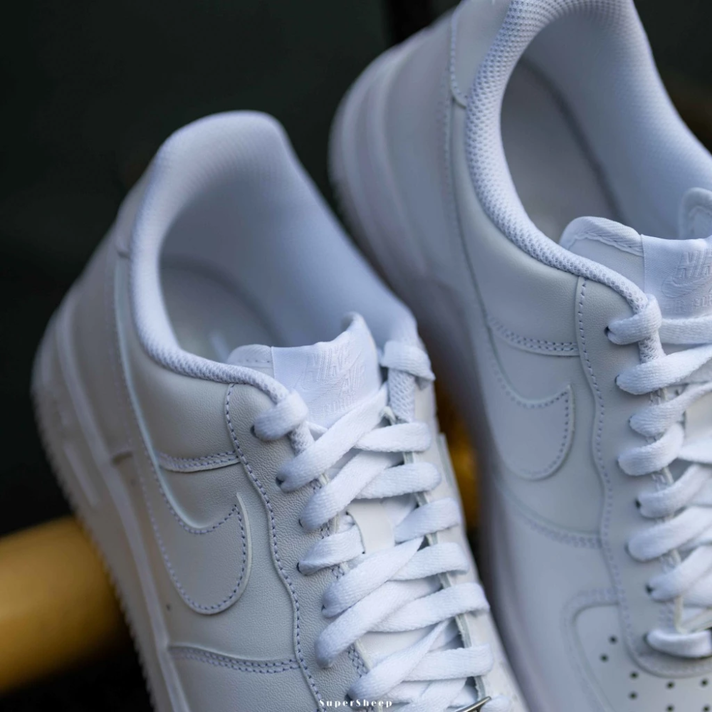 Nike Air Force 1 07 LE 經典 復古 皮革 全白 男 CW2288-111 女 DD8959-100-細節圖5
