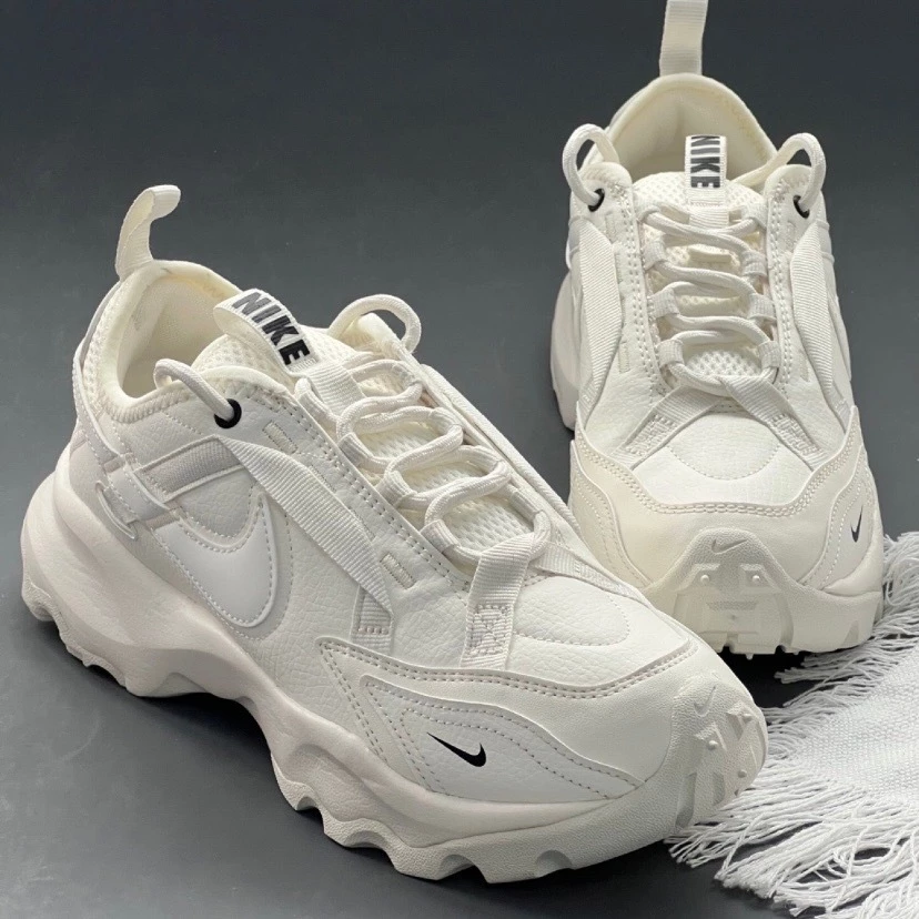 Nike TC7900 米白 7900 休閒鞋 增高鞋 小白鞋 全白 增高 厚底 老爹鞋 DD9682-100-細節圖4
