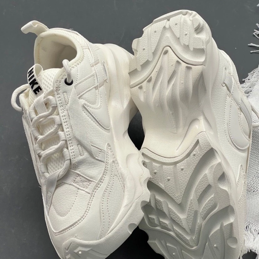 Nike TC7900 米白 7900 休閒鞋 增高鞋 小白鞋 全白 增高 厚底 老爹鞋 DD9682-100-細節圖5