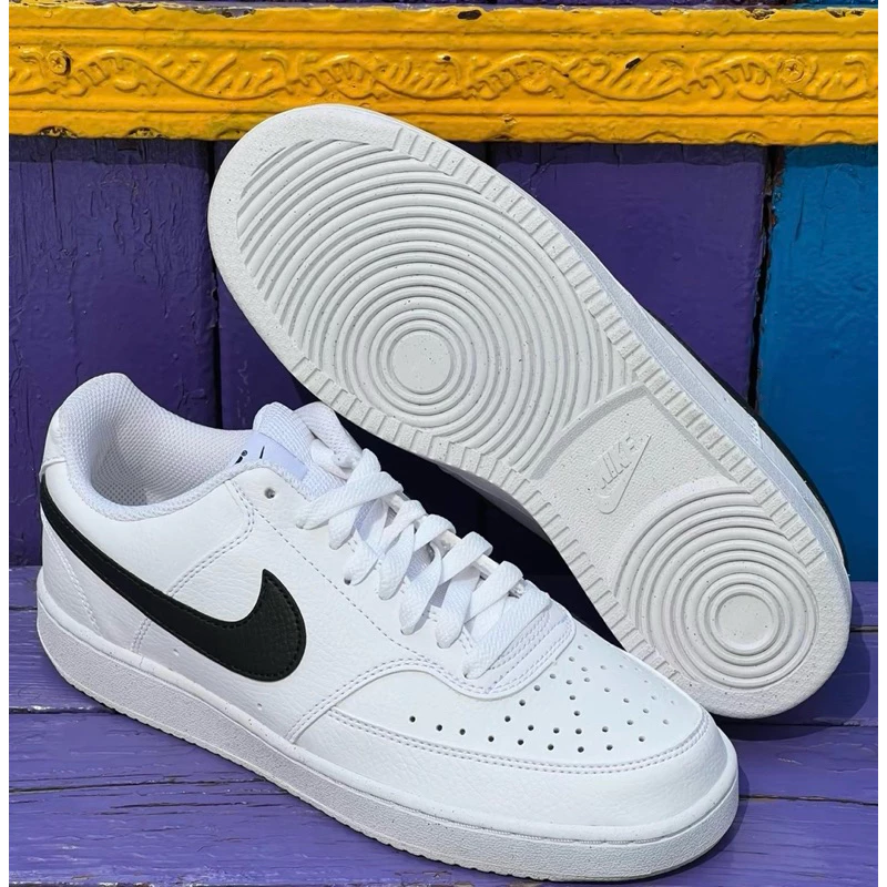 Nike Court Vision 穿搭 板鞋 休閒鞋 簡約黑白 DH2987-101-細節圖5