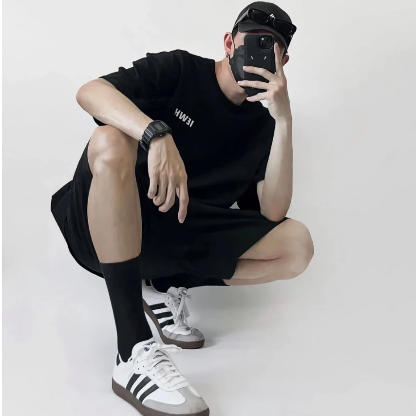 Adidas Samba OG 黑白 焦糖底 麂皮 德訓鞋 B75807 B75806-細節圖3