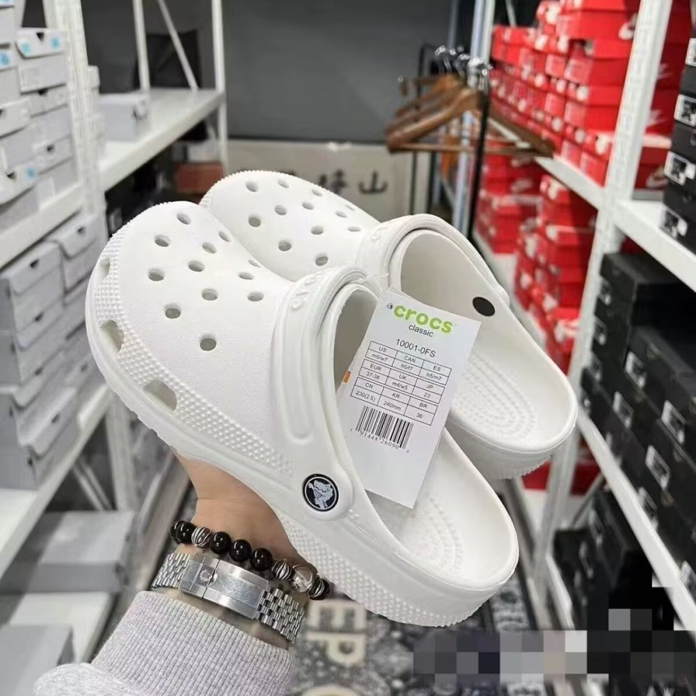 Crocs classic clog經典款洞洞鞋男女款一腳蹬多色運動休閒涼拖鞋10001-細節圖2