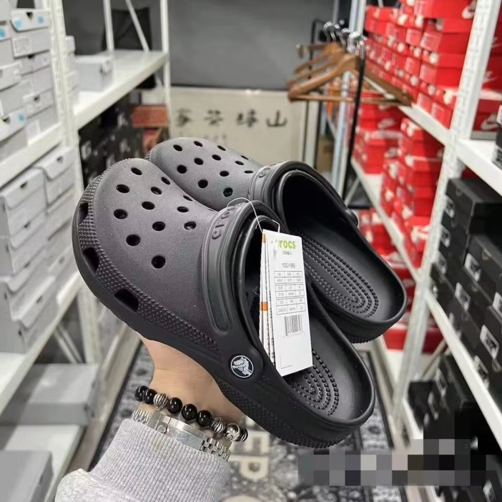 Crocs classic clog經典款洞洞鞋男女款一腳蹬多色運動休閒涼拖鞋10001-細節圖3