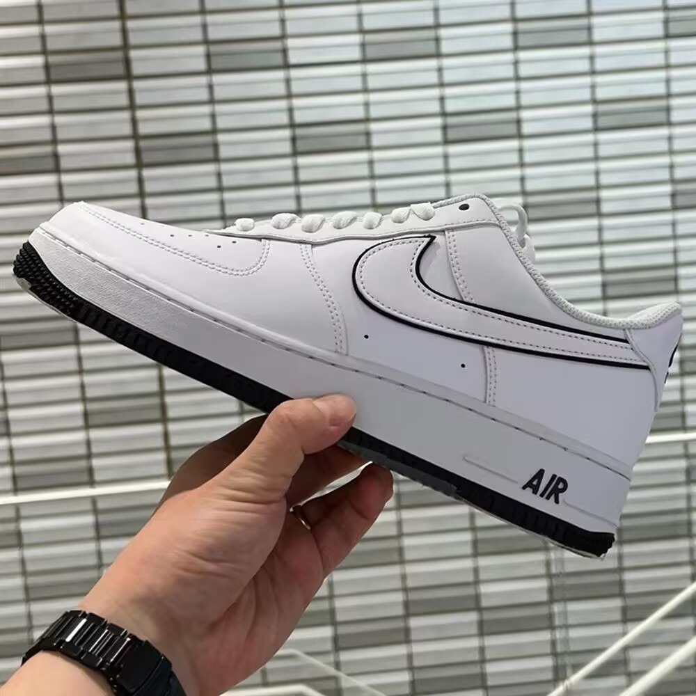 Nike Air Force 1 Low 07 AF1  白色 白黑 熊貓 滾邊 休閒鞋 DV0788-103-細節圖2