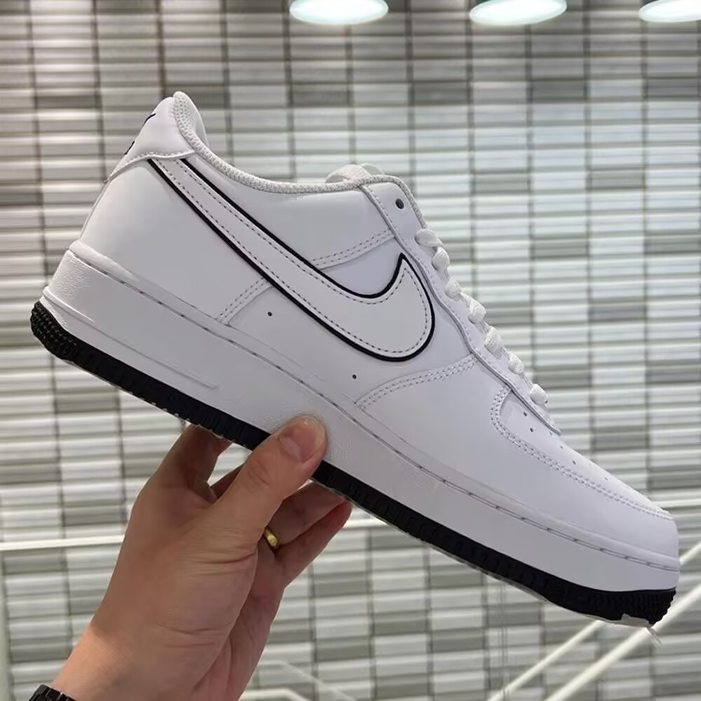 Nike Air Force 1 Low 07 AF1  白色 白黑 熊貓 滾邊 休閒鞋 DV0788-103-細節圖3