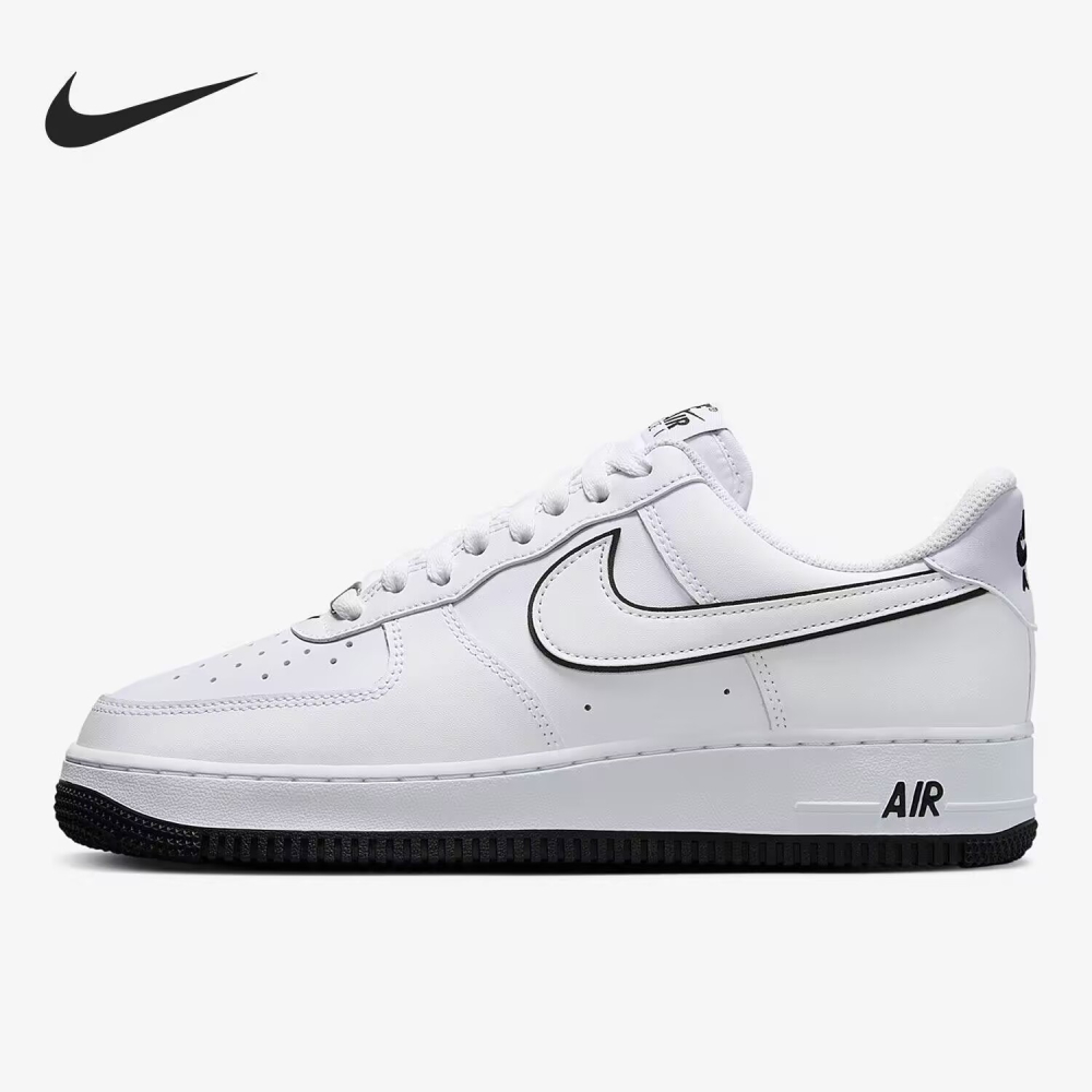 Nike Air Force 1 Low 07 AF1  白色 白黑 熊貓 滾邊 休閒鞋 DV0788-103-細節圖5