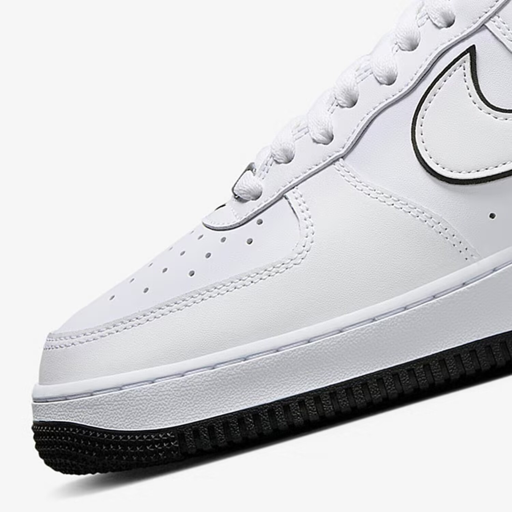 Nike Air Force 1 Low 07 AF1  白色 白黑 熊貓 滾邊 休閒鞋 DV0788-103-細節圖6