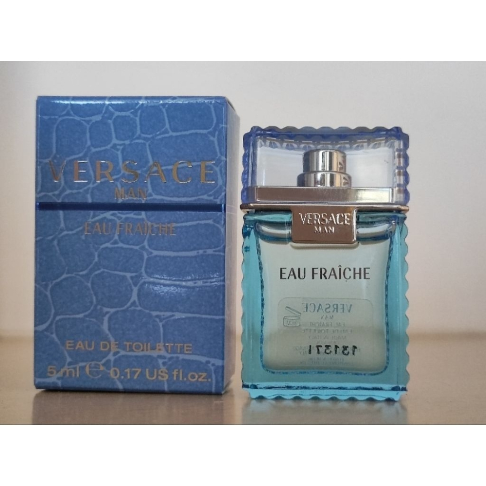 Versace Eau Fraiche 凡賽斯雲淡風輕男性淡香水5ml Q版小香★宏亞總代理專櫃貨★全新-細節圖2