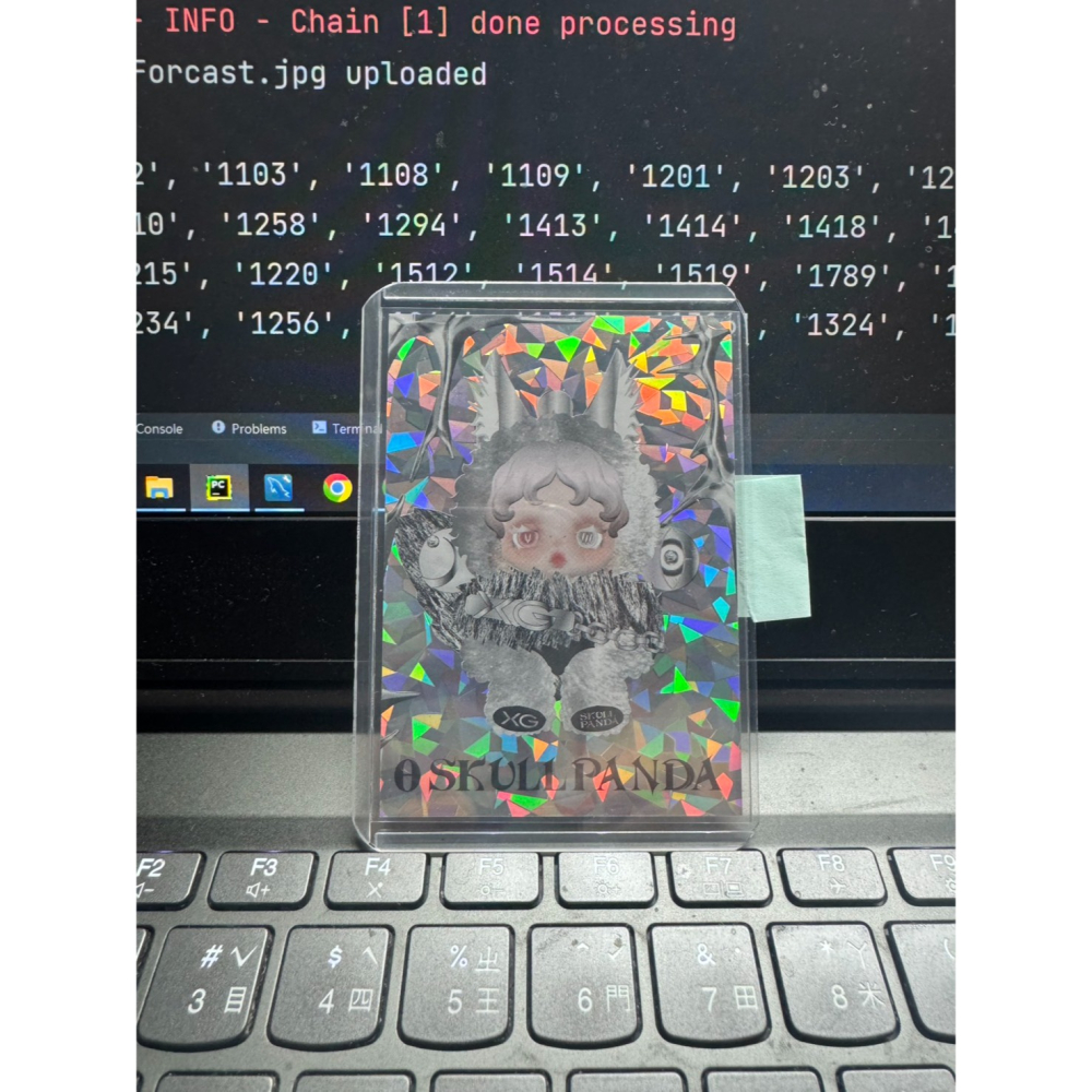 XG，世界巡迴10/17臺北小巨蛋 THE CORE 聯名閃卡+公仔現貨POP MART泡泡瑪特SKULLPANDA-細節圖2