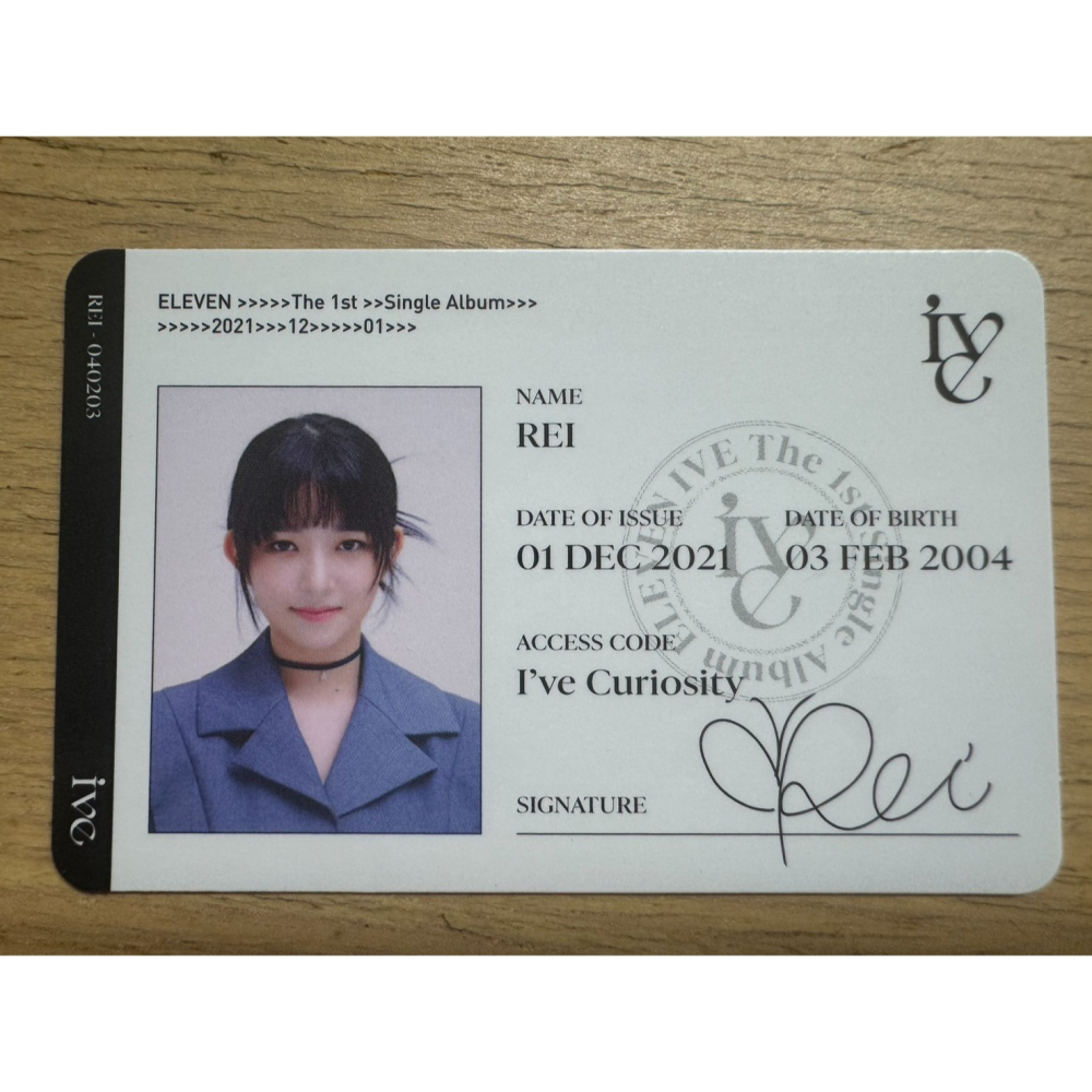 IVE ELEVEN 初回限定版特典 ID 卡-細節圖4
