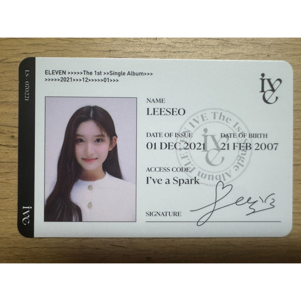 IVE ELEVEN 初回限定版特典 ID 卡-細節圖6