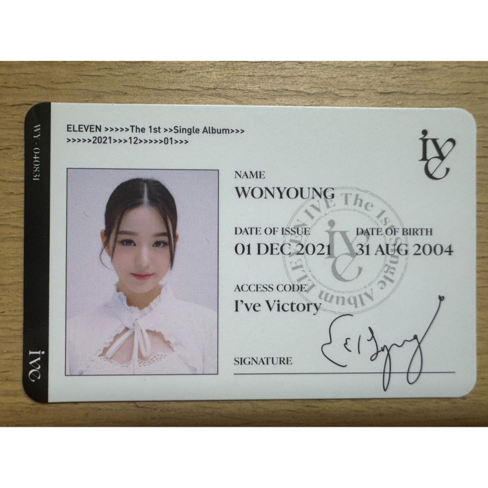 IVE ELEVEN 初回限定版特典 ID 卡-細節圖8