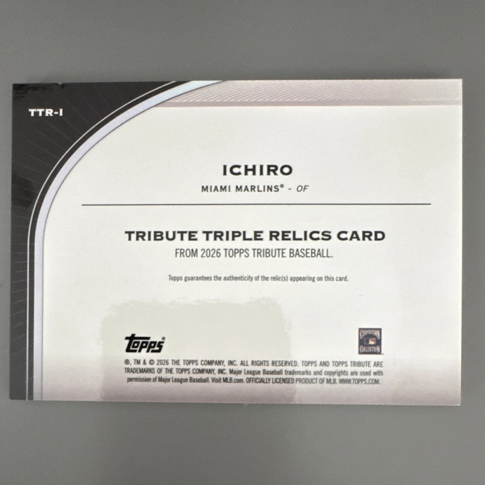 台北捷運站現貨 日本鈴木一朗 限量 1/5 首號 Topps Tribute 2026-細節圖2