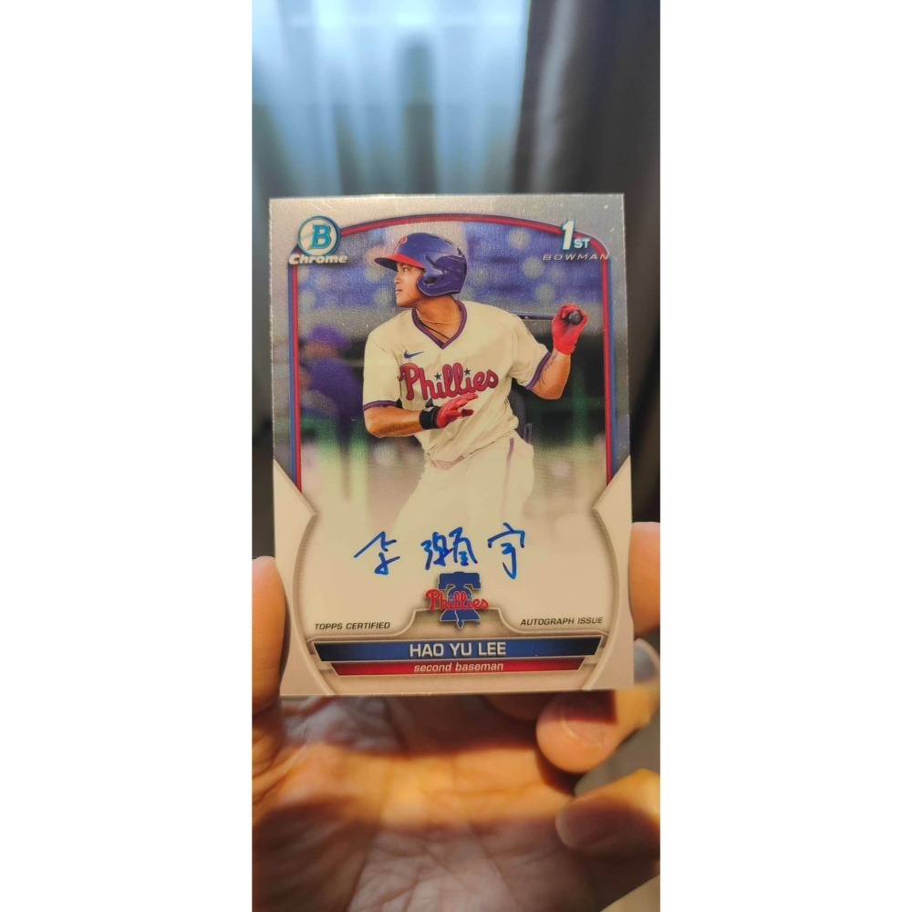 台北捷運站現貨 李灝宇 Bowman 1st 新秀卡 不再有的第一代簽名-細節圖3