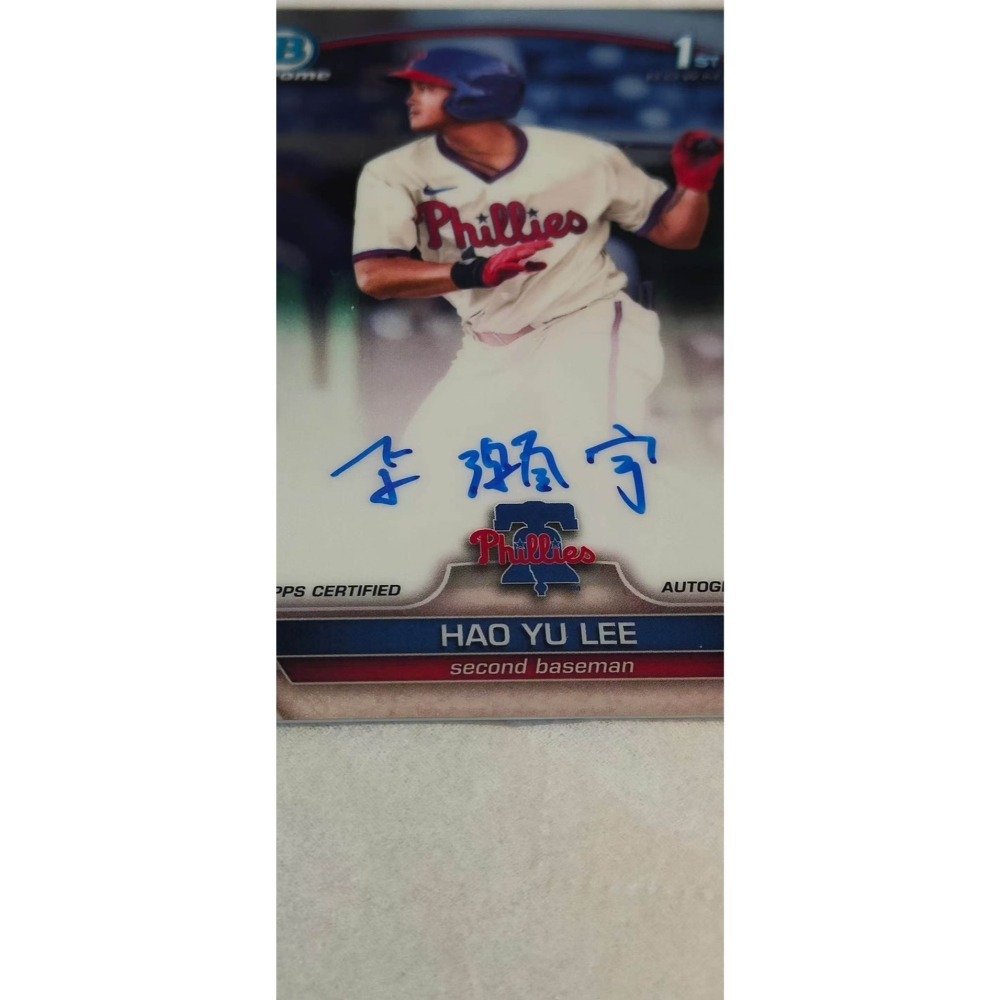 台北捷運站現貨 李灝宇 Bowman 1st 新秀卡 不再有的第一代簽名-細節圖5