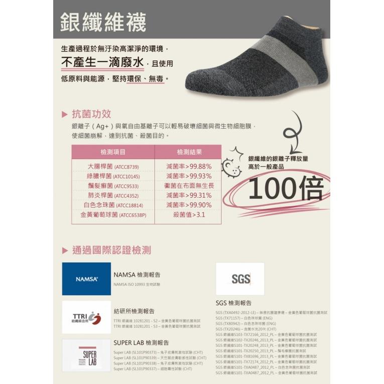 【里享】現貨 USTINI我挺你健康鞋 排靜電有機棉襪 長襪 短襪 銀纖維襪 多件優惠-細節圖2