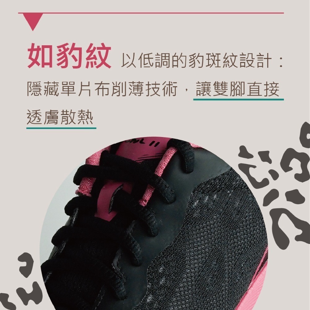 【里享】USTINI 我挺你健康鞋 豹豹極地鞋 (極地x接地氣) 男女款-粉紅豹-贈推手鞋墊+收納鞋袋-細節圖2