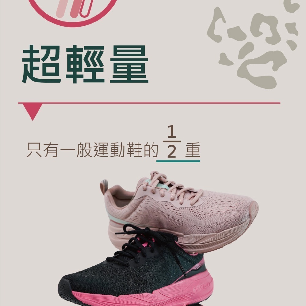 【里享】USTINI 我挺你健康鞋 豹豹極地鞋 (極地x接地氣) 男女款-粉紅豹-贈推手鞋墊+收納鞋袋-細節圖5