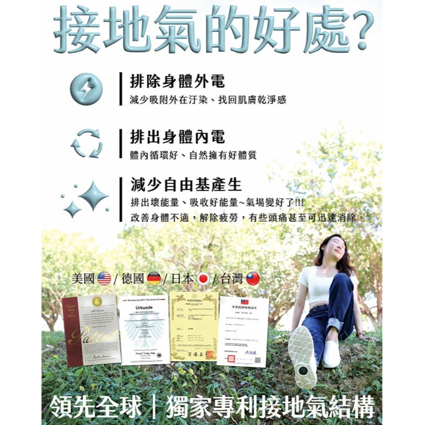 【里享】現貨 USTINI 我挺你健康鞋 漂浮走走鞋 2024新款-無綁帶-送排靜電襪+收納鞋袋-全新公司貨-細節圖8