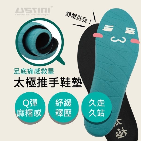 【里享】USTINI 我挺你健康鞋 豹豹極地鞋 (極地x接地氣) 女款-新款 粉紫豹-贈推手鞋墊+收納鞋袋-細節圖11