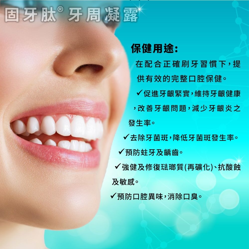 【里享】固牙肽 牙周凝露 60g-7入 台灣製 口腔保健 牙齦護理 專利胜肽+SGS檢驗安全成分 GMP工廠生產-細節圖4