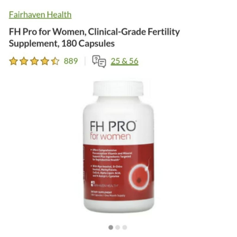 Fh Pro For Women Clinical Grade Fertility Supplement 180 顆