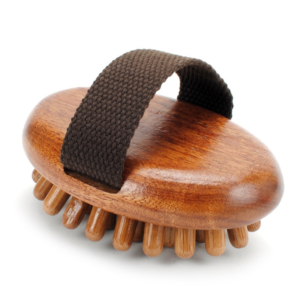 【晨豐商行】天然金絲檀木-手持式金絲壇竹齒經絡刷.按摩梳 刮痧按摩養生梳 頭皮按摩 原木梳(手持式金絲壇竹齒經絡刷)-細節圖4