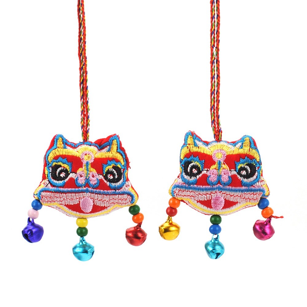 【晨豐商行】鹿港傳統手工香包/醒獅串珠叫叫吊飾香包/端午香包(醒獅串珠叫叫吊飾香包)-細節圖3