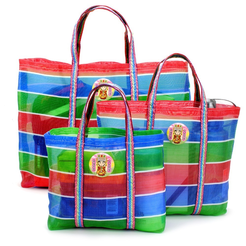 【晨豐商行】媽祖保佑/平安賜福/茄芷尼龍袋/MIT阿嬤袋/媽祖袋9種尺寸(媽祖保佑茄芷手提袋)-細節圖2