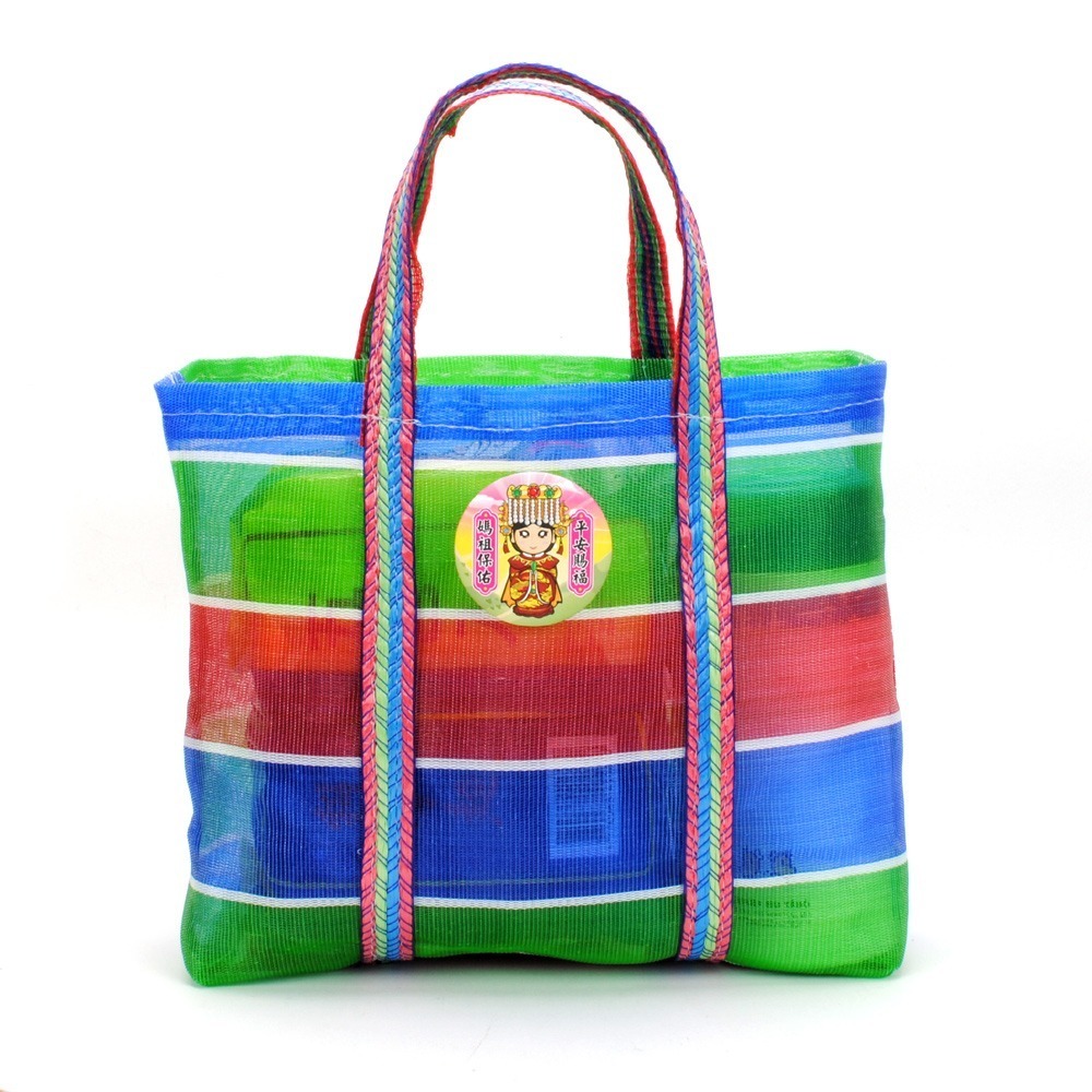 【晨豐商行】媽祖保佑/平安賜福/茄芷尼龍袋/MIT阿嬤袋/媽祖袋9種尺寸(媽祖保佑茄芷手提袋)-細節圖3