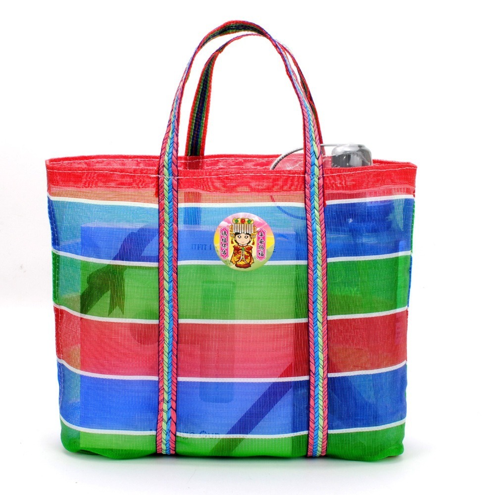 【晨豐商行】媽祖保佑/平安賜福/茄芷尼龍袋/MIT阿嬤袋/媽祖袋9種尺寸(媽祖保佑茄芷手提袋)-細節圖4