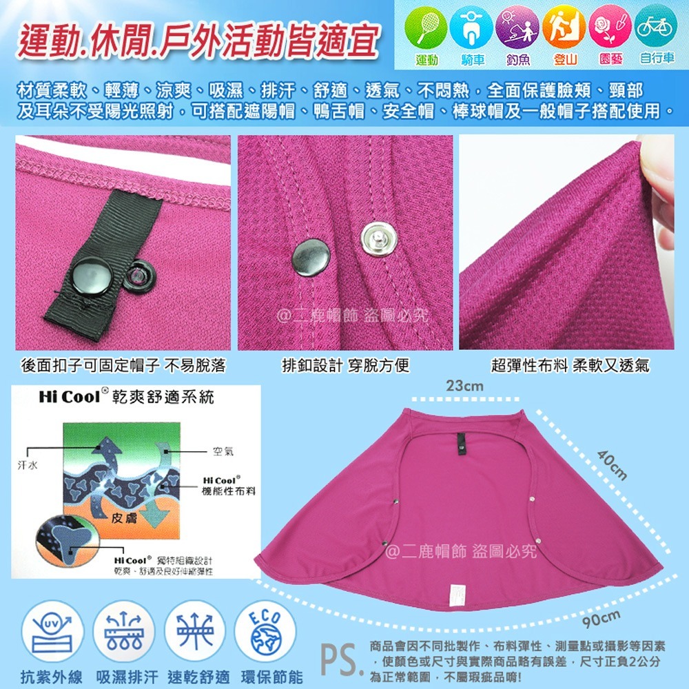 【晨豐商行】COOL BEST 有效降溫防曬 抗UV-清涼節能纖維功能二代防曬護頸布/媽祖繞進必備/輕巧/透氣加長型-細節圖5