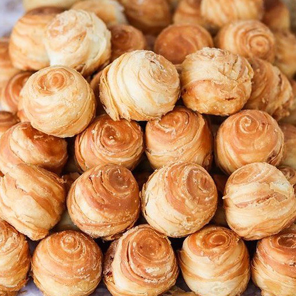 【晨豐商行】代購鹿港名產 [永芳餅舖] 手工現做 彩頭酥-12入(全素)過年年節中秋禮盒 低糖低熱量 下午茶 附提袋-細節圖2